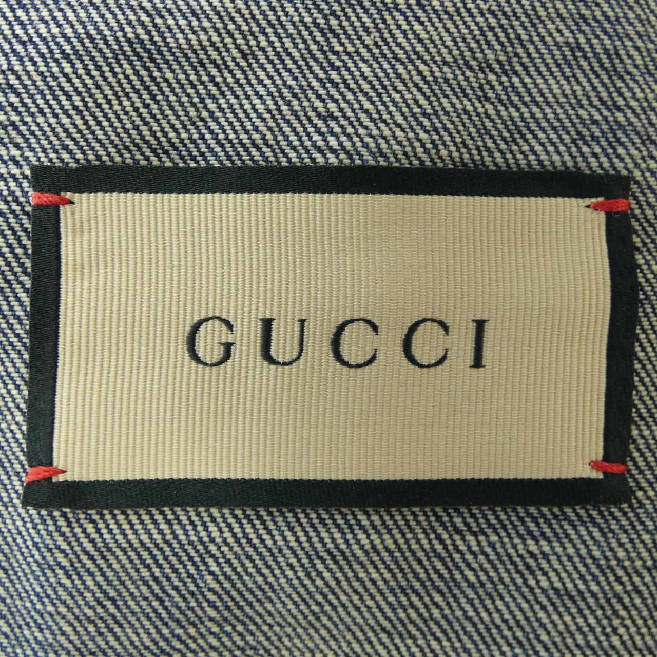 グッチ ウォッシュド オーガニック デニム ジャケット