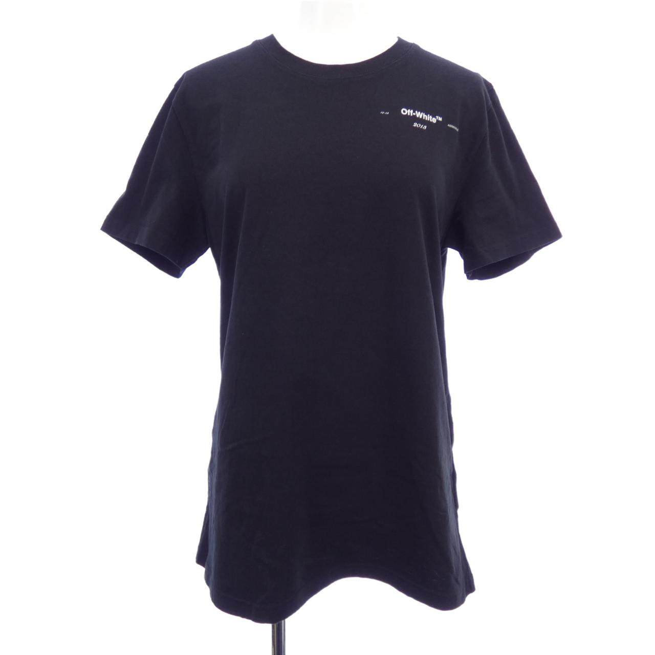 オフホワイト コットンTシャツ