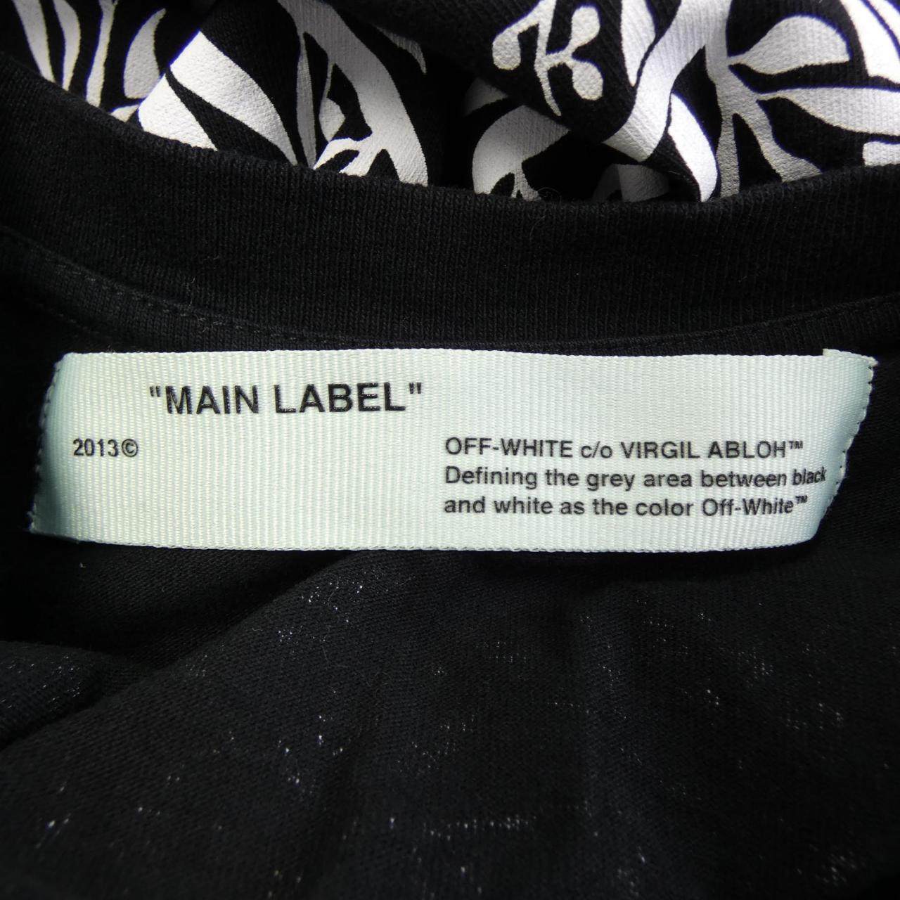 オフホワイト コットンTシャツ