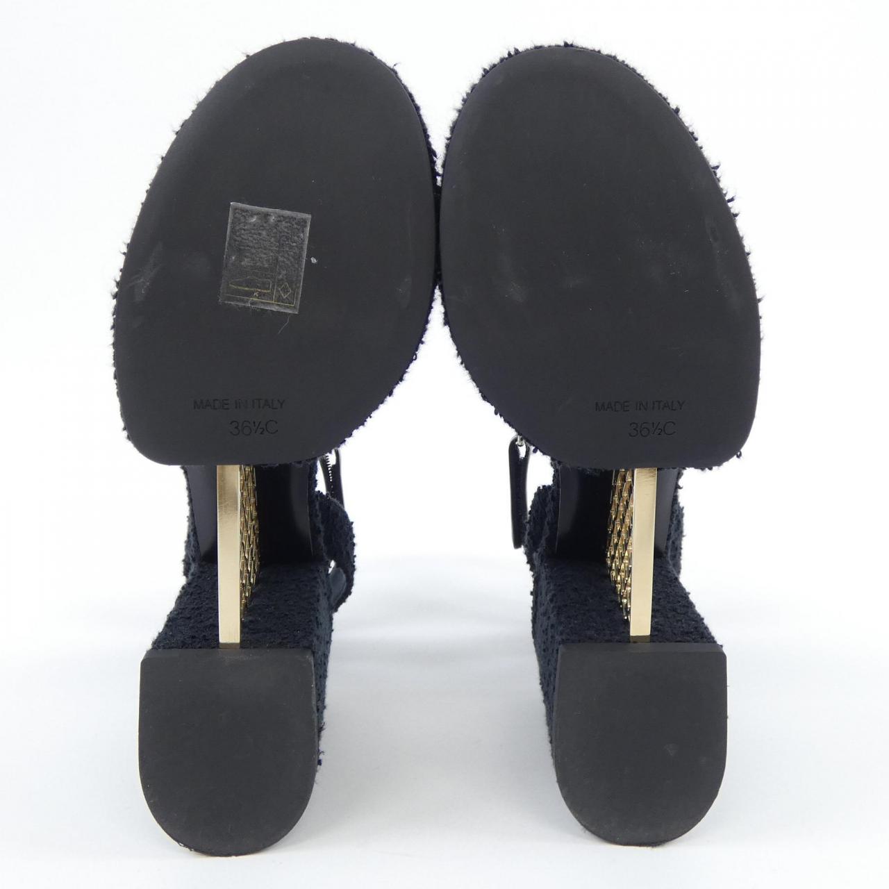 シャネル G46430B20339 コットンツイード サンダル