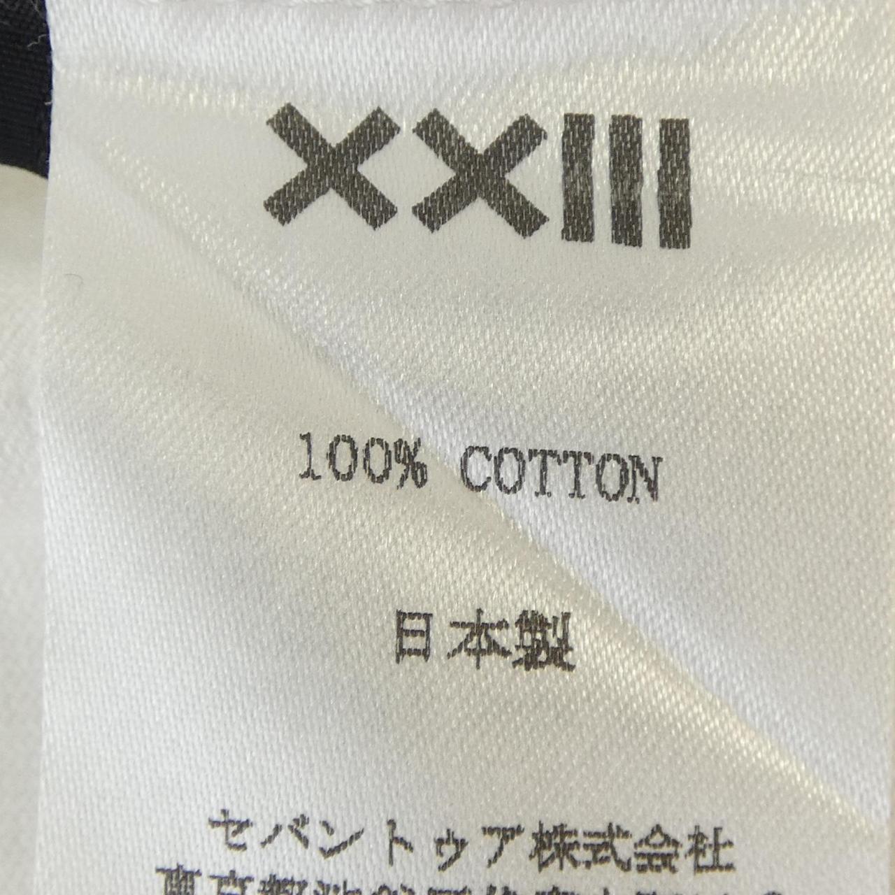 XXIII C'EST VINGT-TR コットンTシャツ