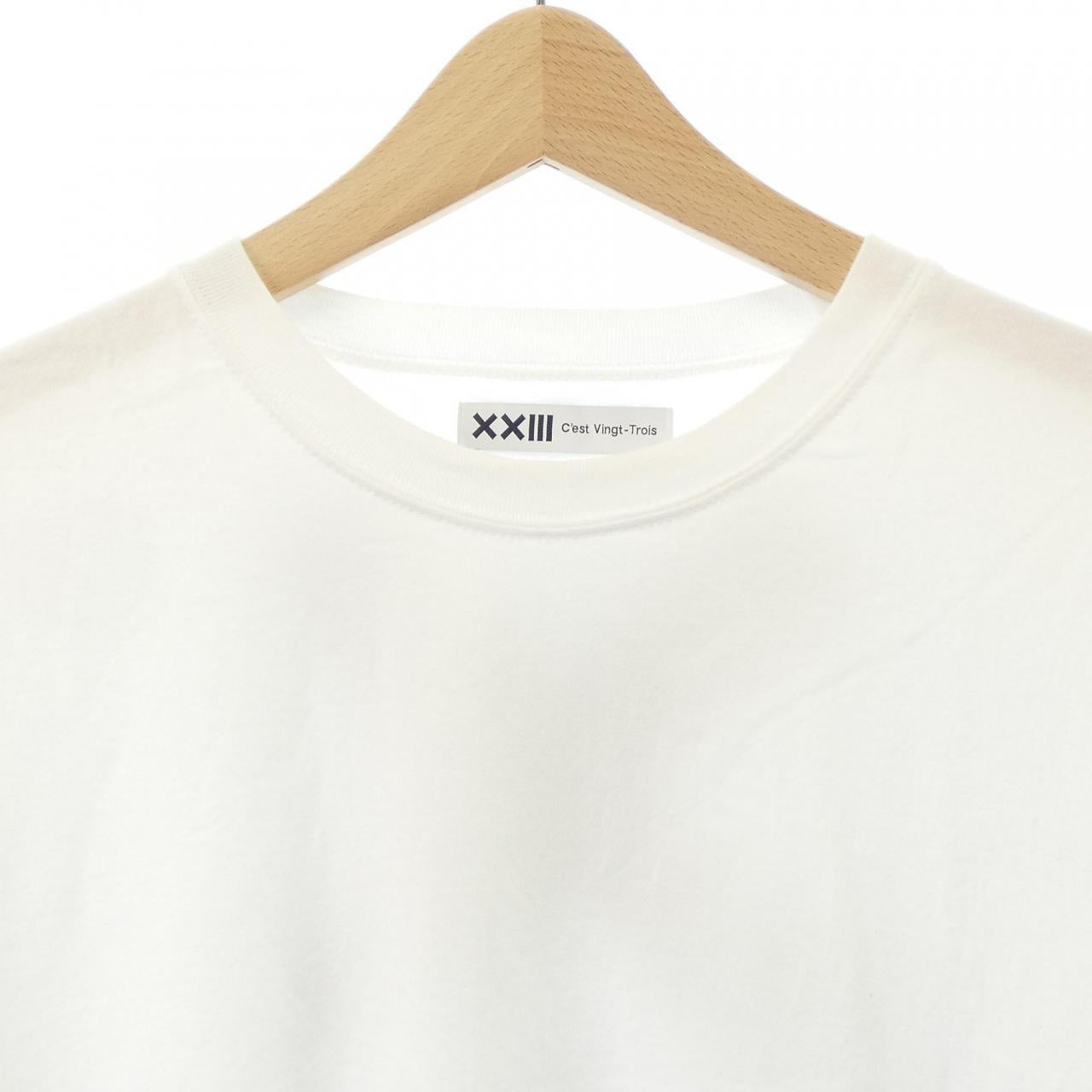 XXIII C'EST VINGT-TR コットンTシャツ