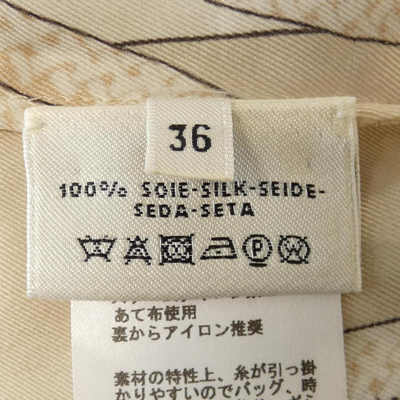 エルメス ツイルレーヌ シルクワンピース36