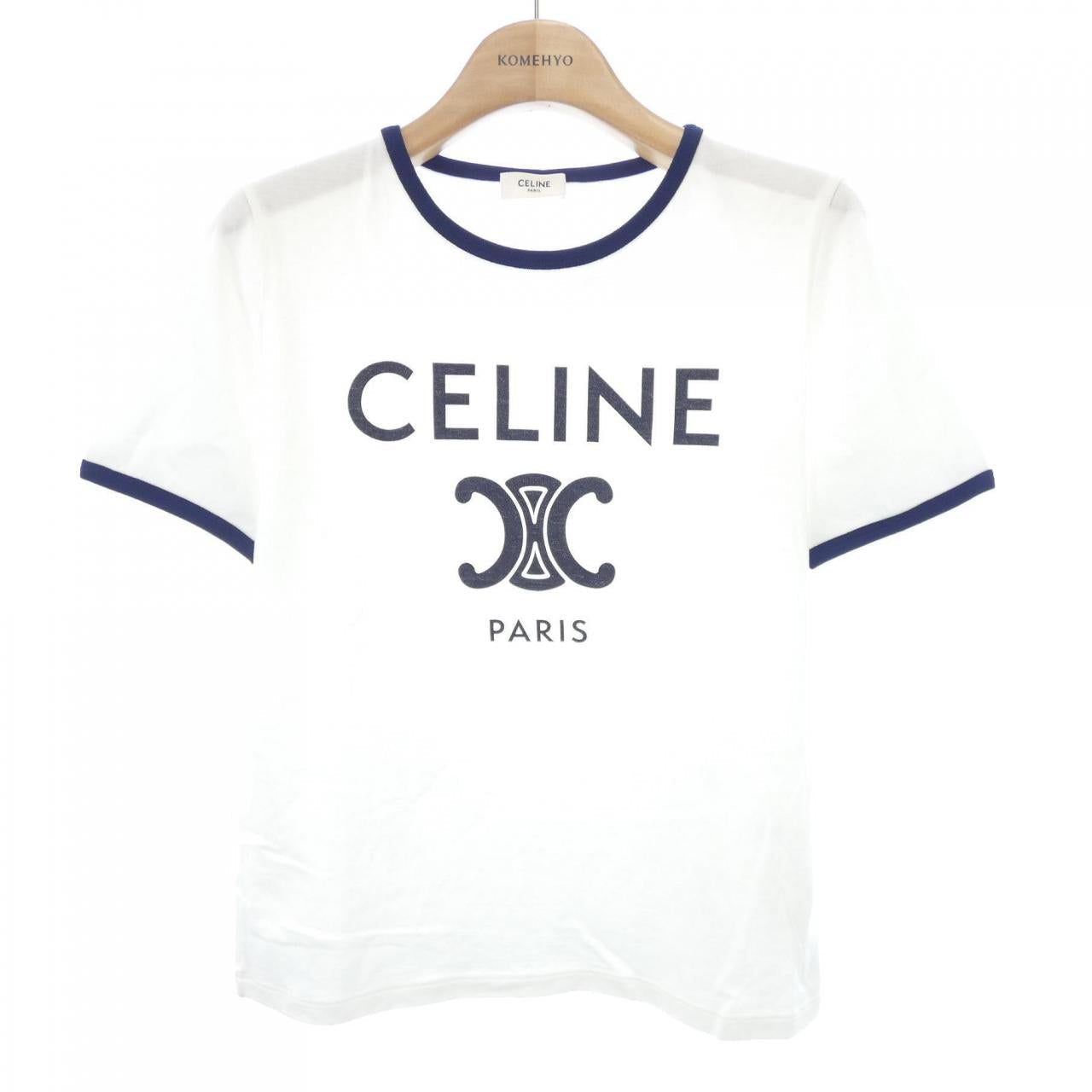セリーヌ CELINE PARIS トリオンフ コットンTシャツ