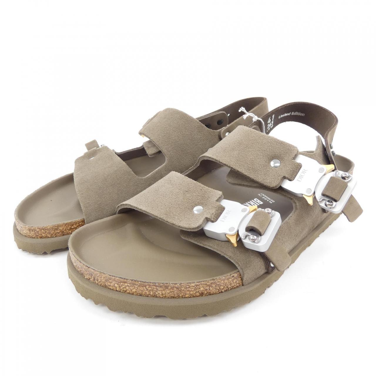ディオール BIRKENSTOCK レザーサンダル