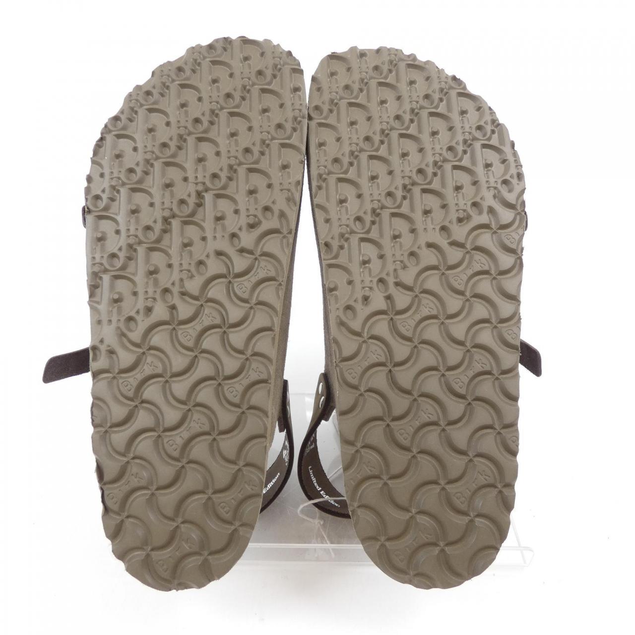 ディオール BIRKENSTOCK レザーサンダル
