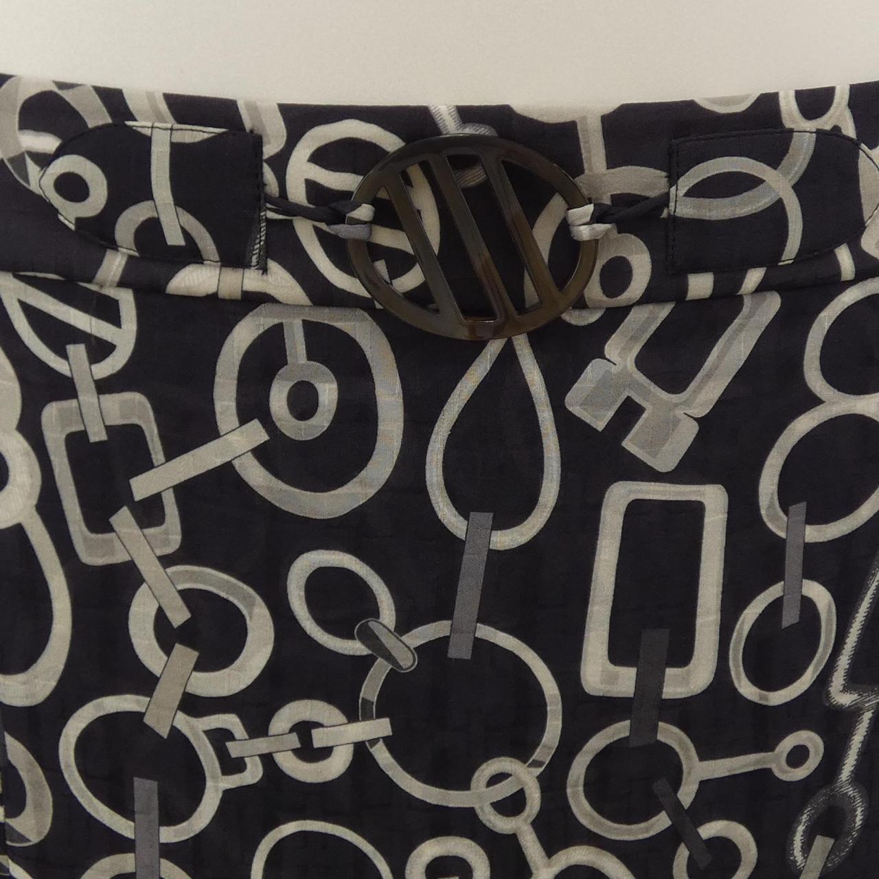 エルメス DO RE BOUCLES ツイルレーヌ シルクスカート