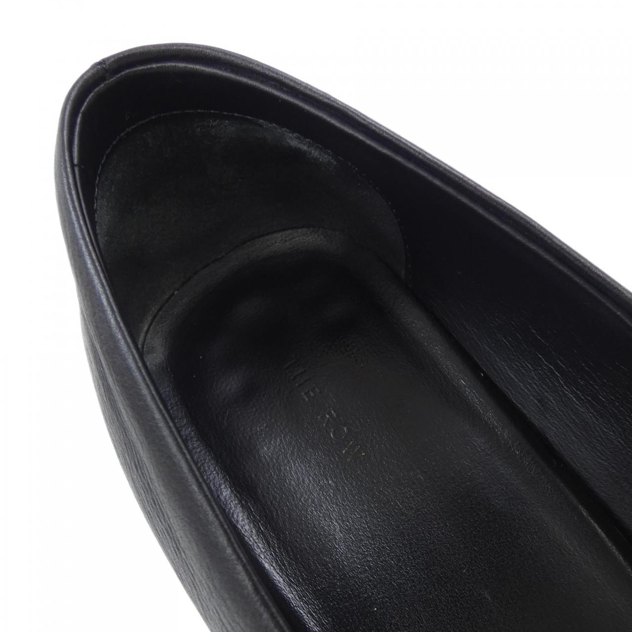 ザロウ SQUARE LOAFER PUMP ベビーカーフ パンプス