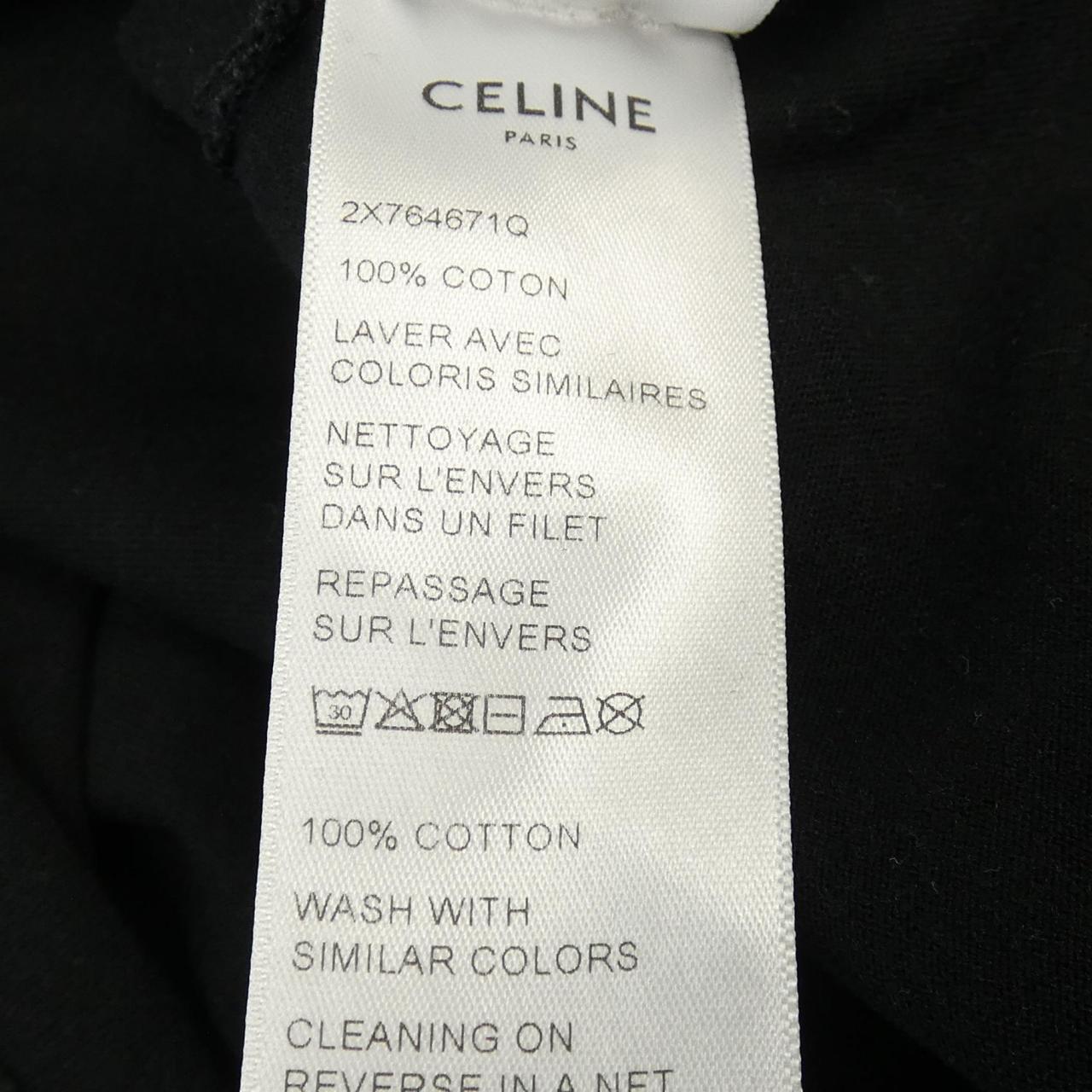 セリーヌ CELINEプリント コットンTシャツ