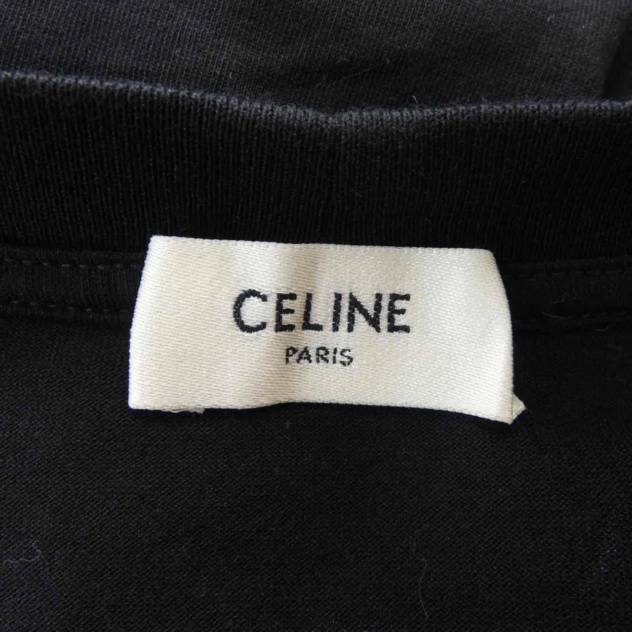 セリーヌ CELINEプリント コットンTシャツ