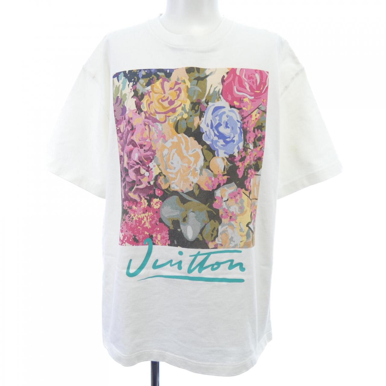 ルイヴィトン LVフラワータペストリープリント コットンTシャツ