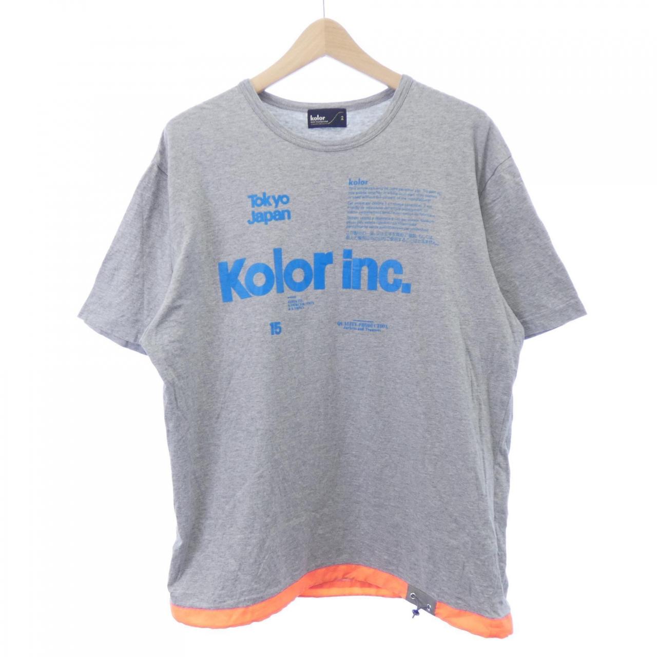 カラー コットンTシャツ