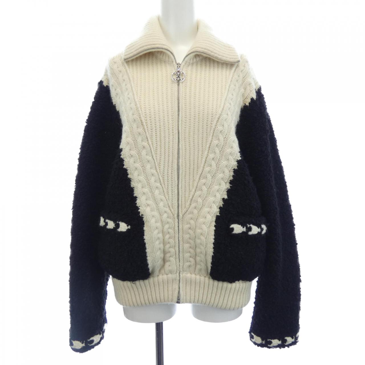 シャネル カシミヤ混ブルゾン