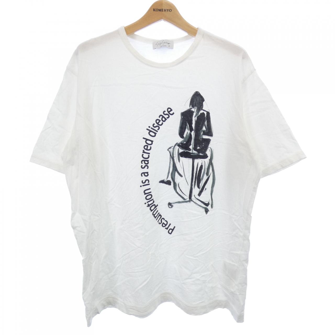ヨウジヤマモトプールオム コットンTシャツ