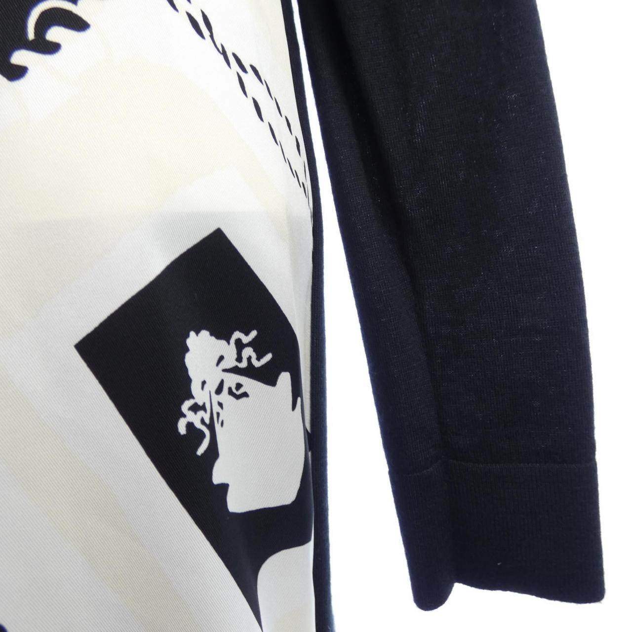 エルメス POSTE ET CAVALEIE ツイルレーヌワンピース36