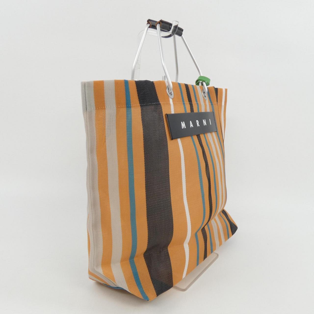 マルニ MARKETストライプトートバッグ