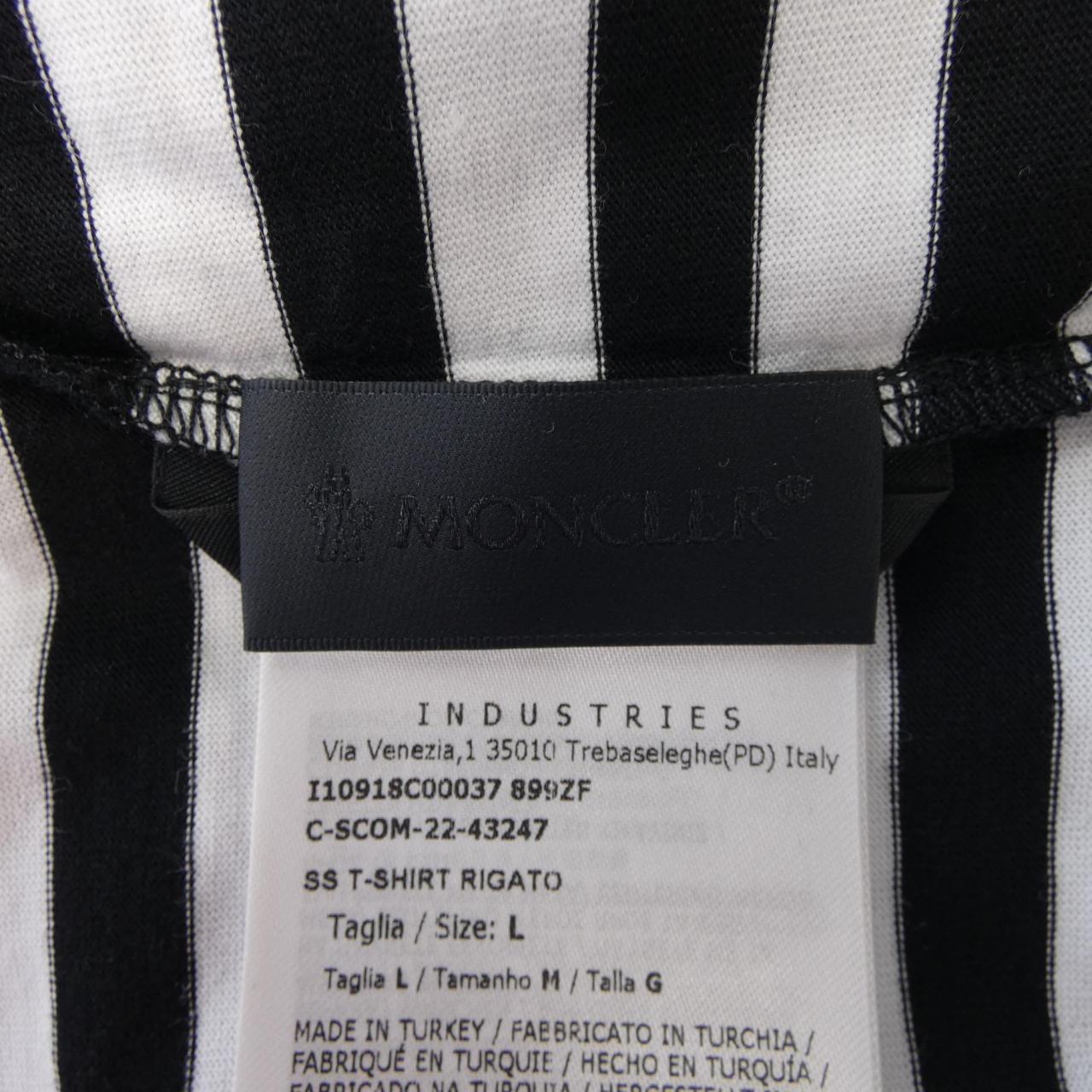 モンクレール ストライプコットンTシャツ