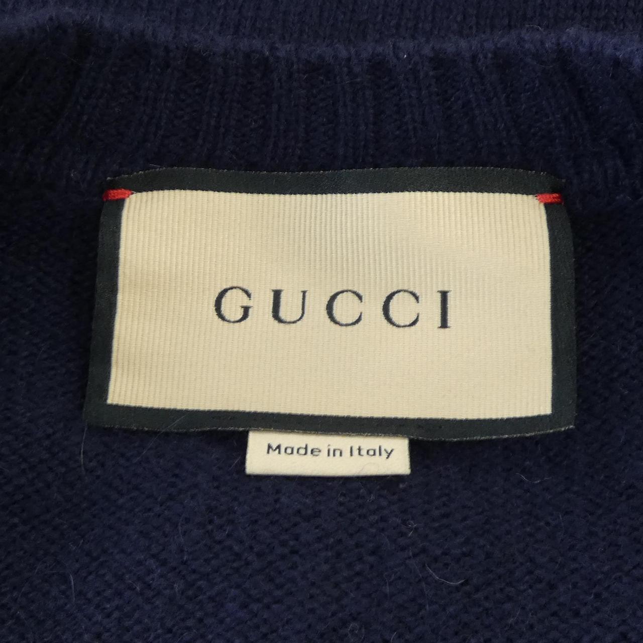 グッチ カシミヤ100%カーディガン