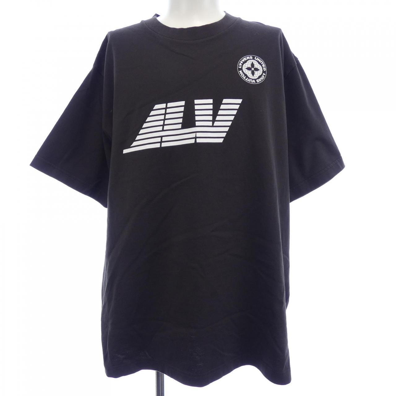 ルイヴィトン エンベリッシュドグラフィックコットンTシャツ