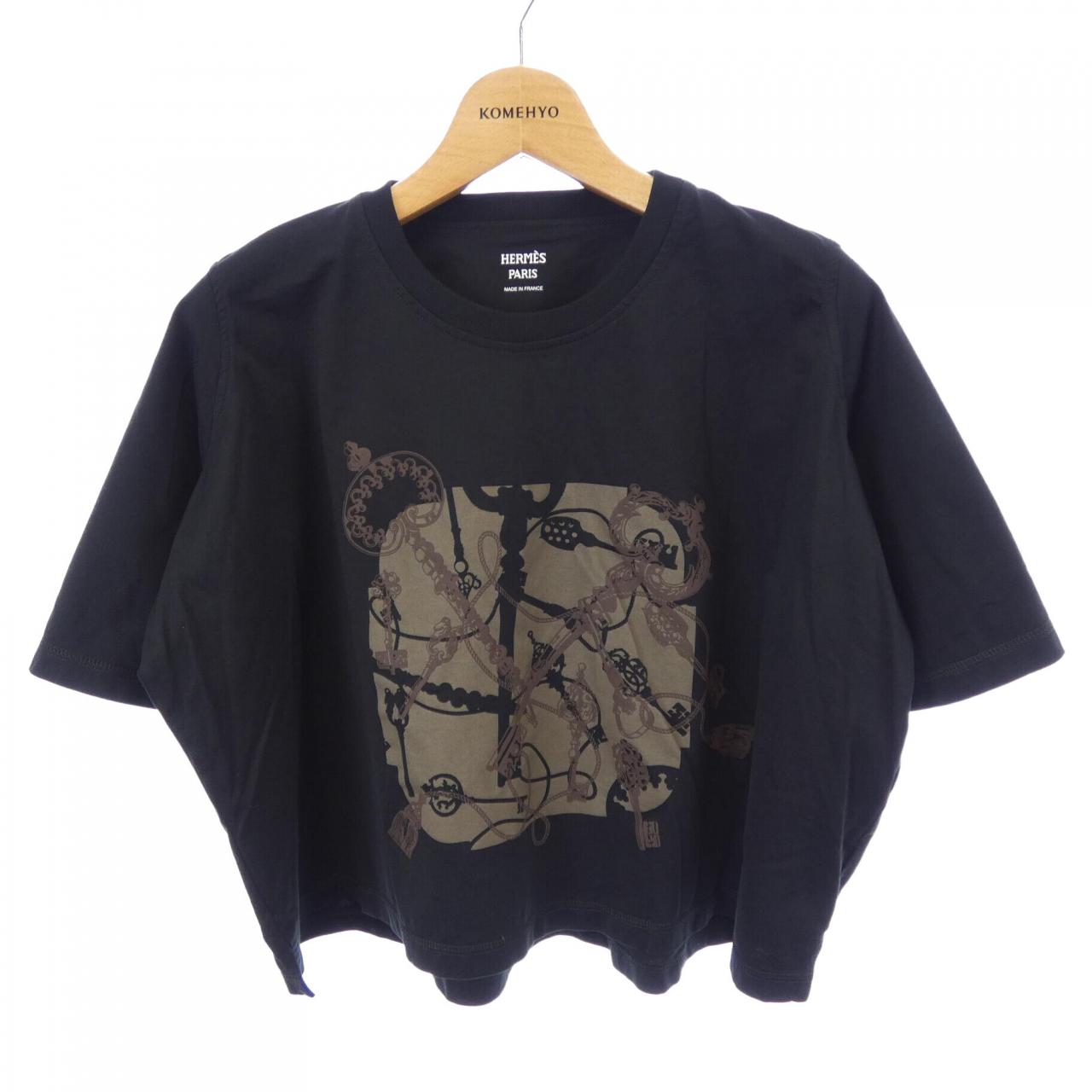 エルメス カルトゥッシュ レクレ コットンTシャツ