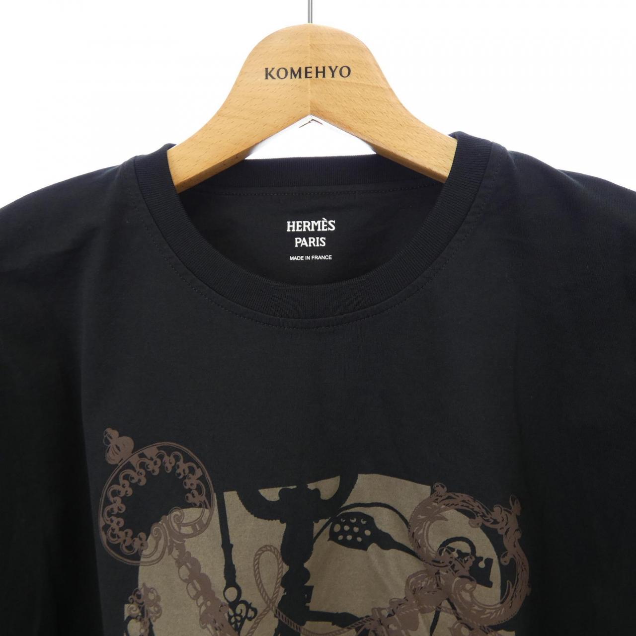 エルメス カルトゥッシュ レクレ コットンTシャツ