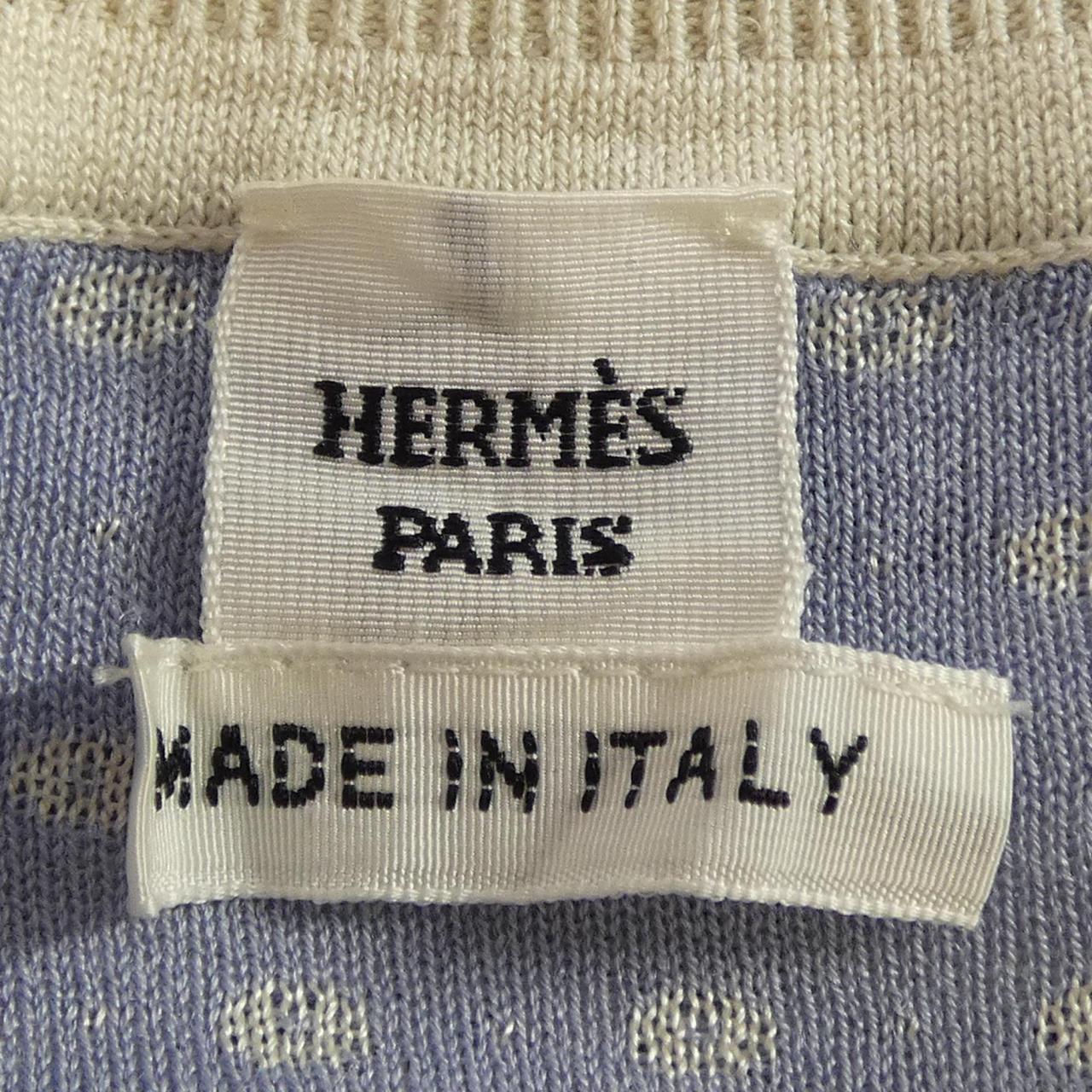 エルメス GUEPARDS ET PALMETTES シルクニット