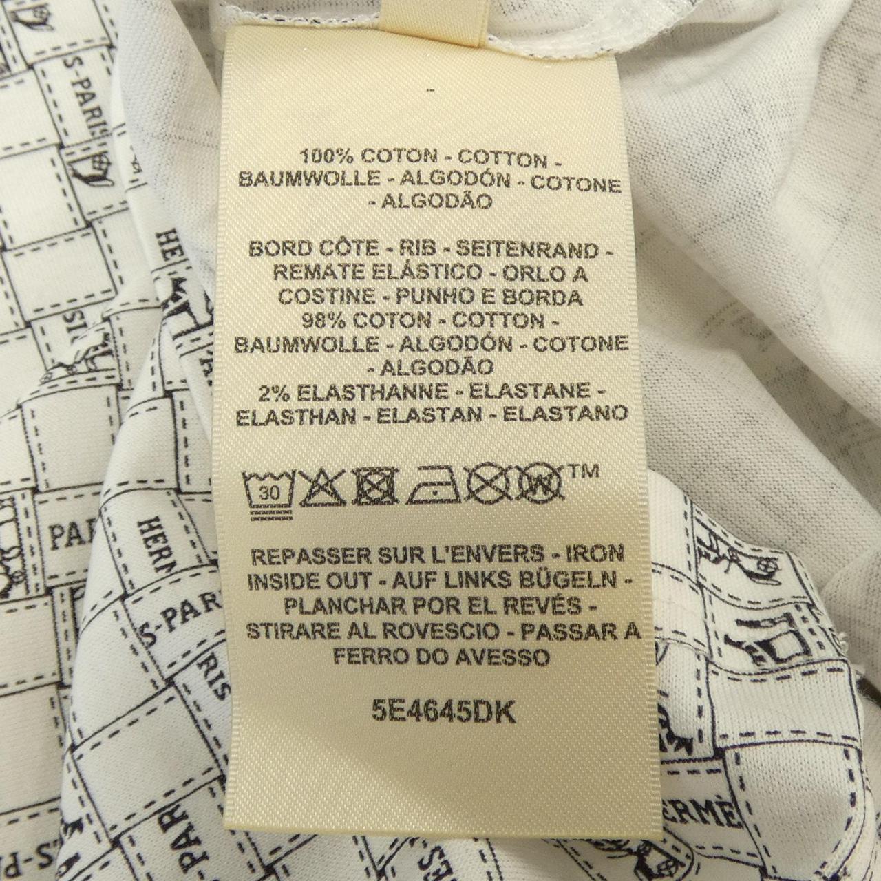 エルメス ボルデュックオカレ コットンTシャツ