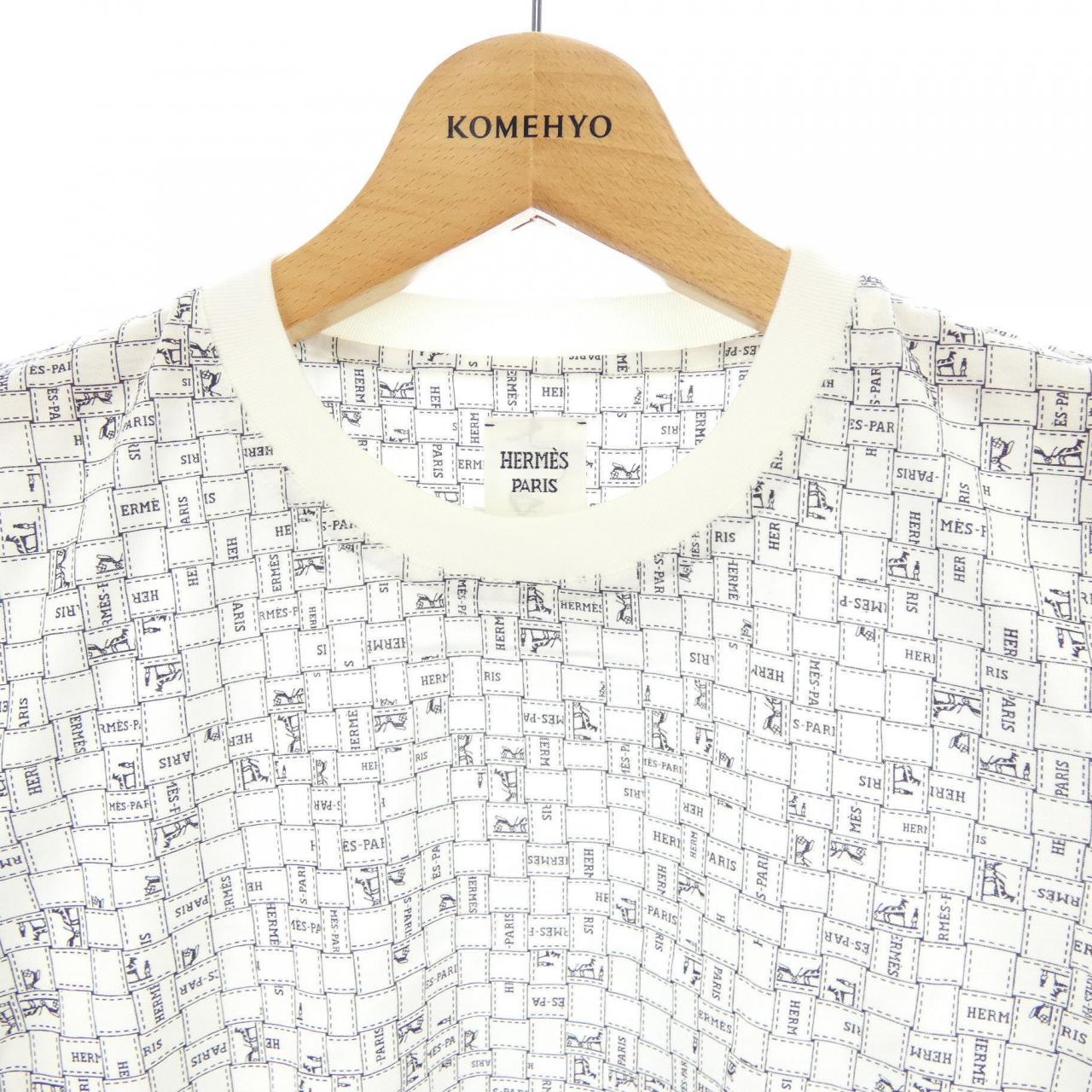 エルメス ボルデュックオカレ コットンTシャツ