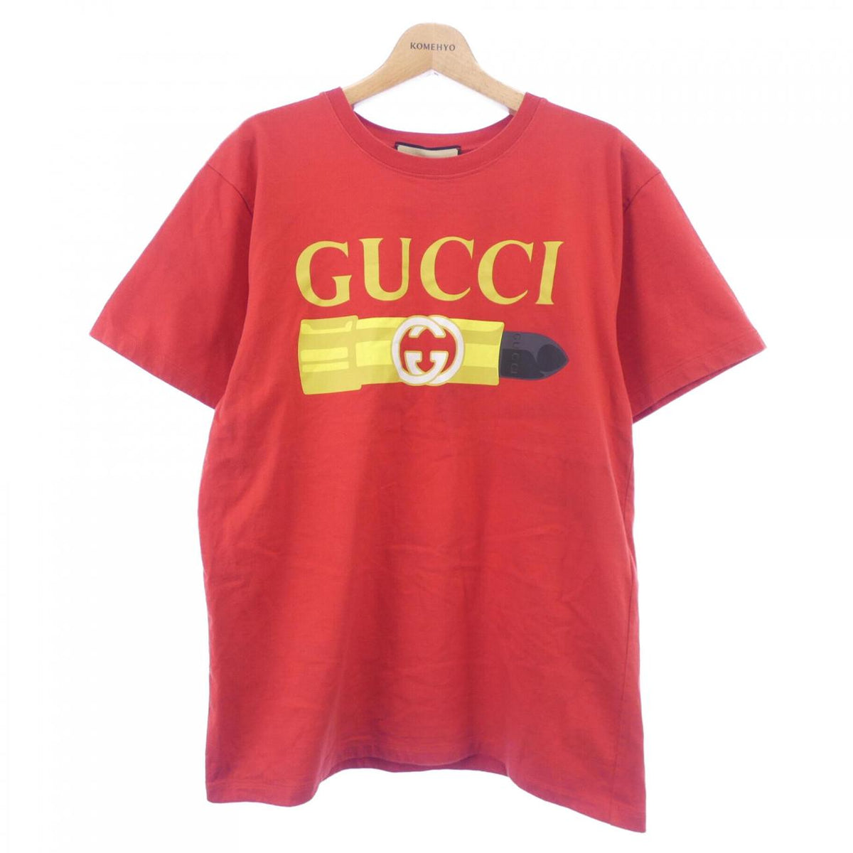 グッチ リップスティックプリント コットンTシャツ
