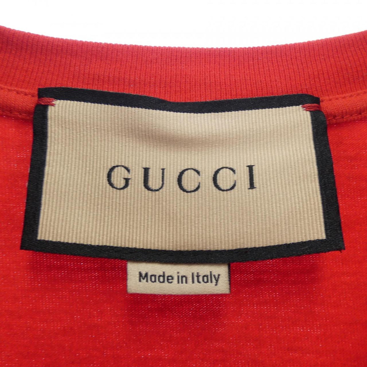 グッチ リップスティックプリント コットンTシャツ
