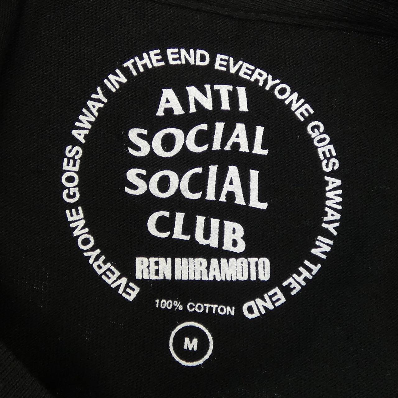 アンチソーシャルソーシャルクラブ REN HIRAMOTO コットンTシャツ