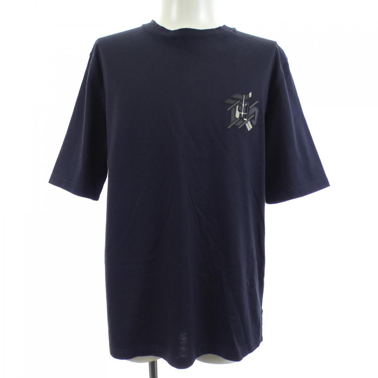 エルメス CHEVAUX EN SYMETRIE コットンTシャツ XS