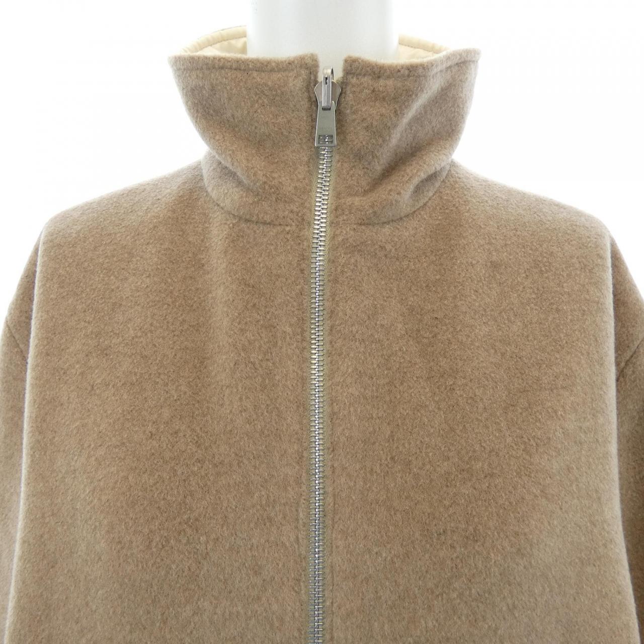エルメス CHEVAL ツイルレーヌ シルク カシミヤ ポリエステル コート