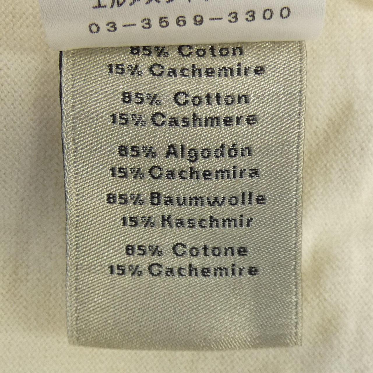 エルメス カシミヤ混Tシャツ