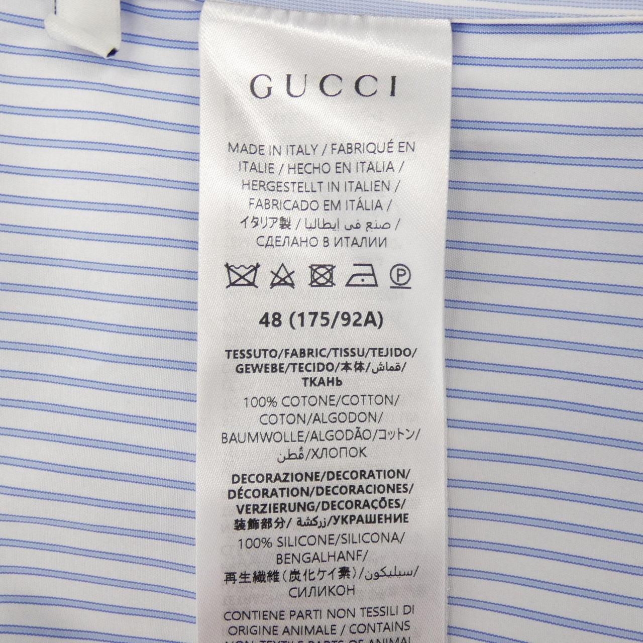 グッチ シルクシャツ