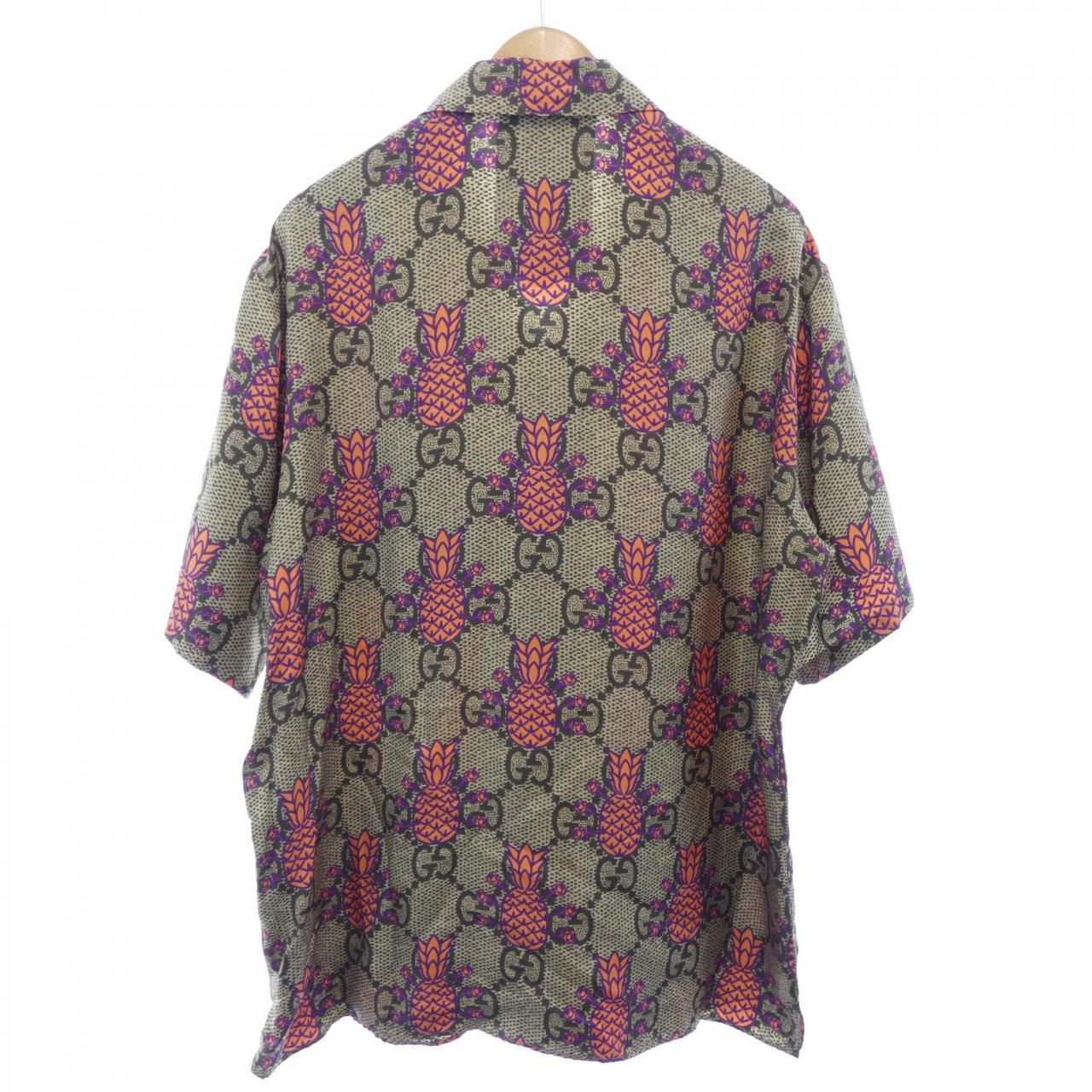 グッチ 22THOUSAND 7HUNDRED AND FIVE GUCCI SONG シルクシャツ