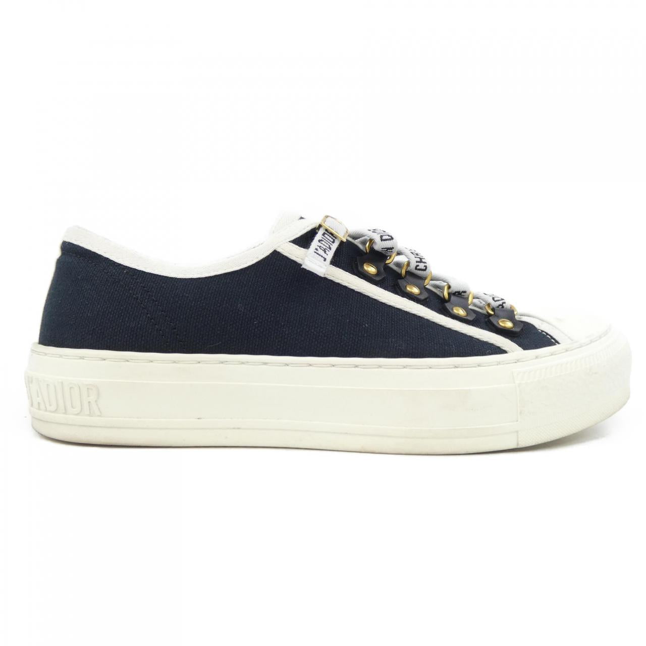 クリスチャンディオール WALK'N'DIOR J'ADIOR Signature コットンキャンバス スニーカー