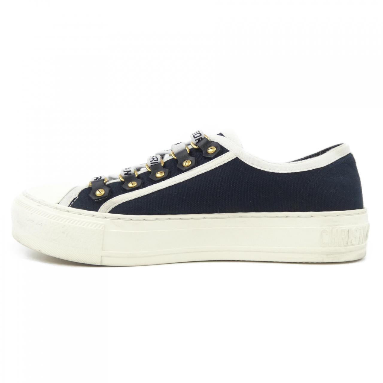 クリスチャンディオール WALK'N'DIOR J'ADIOR Signature コットンキャンバス スニーカー