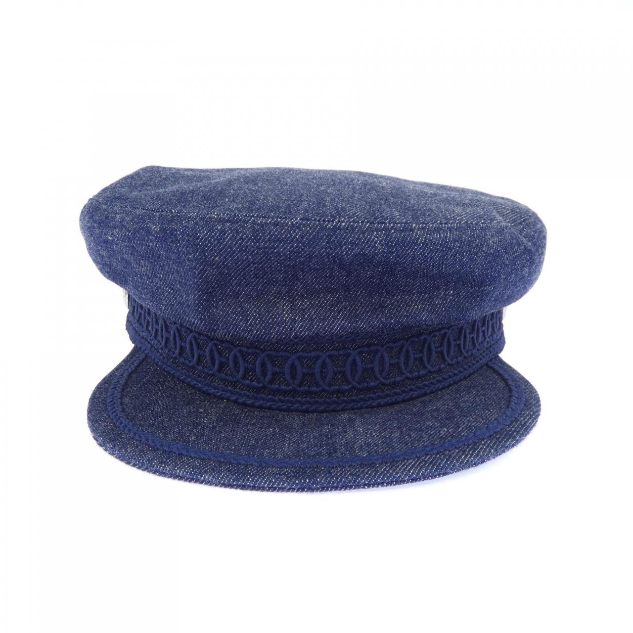 エルメス CABOURG H ANCRE デニムキャップ