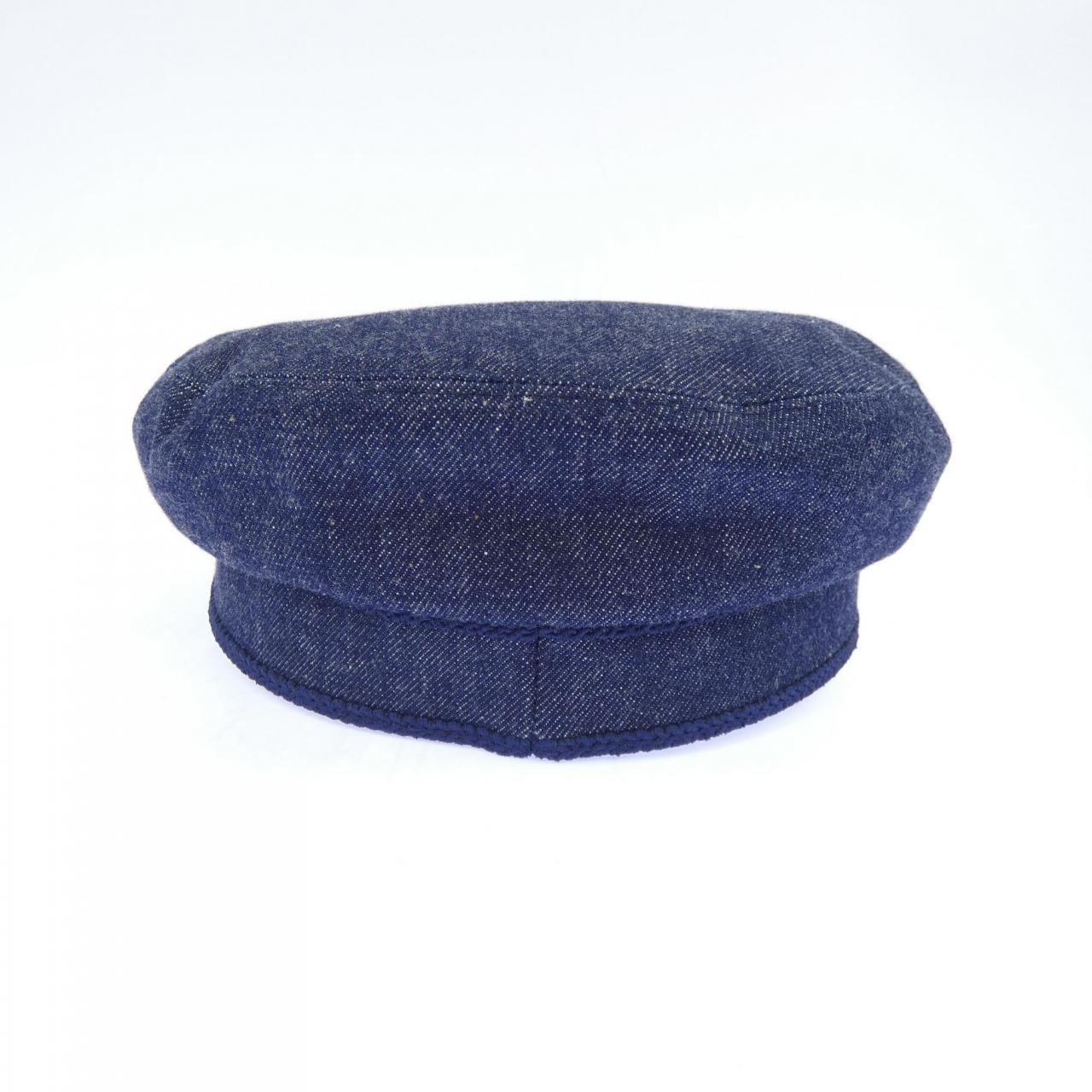 エルメス CABOURG H ANCRE デニムキャップ