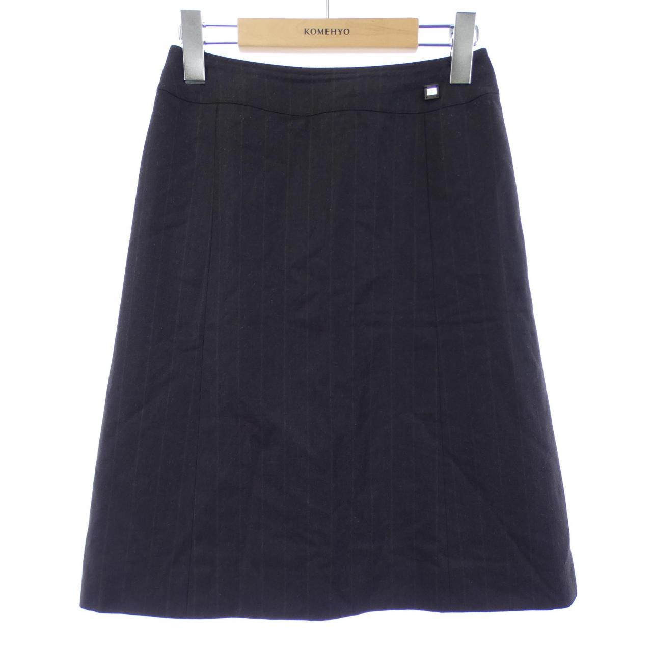 シャネル カシミヤ混スカート
