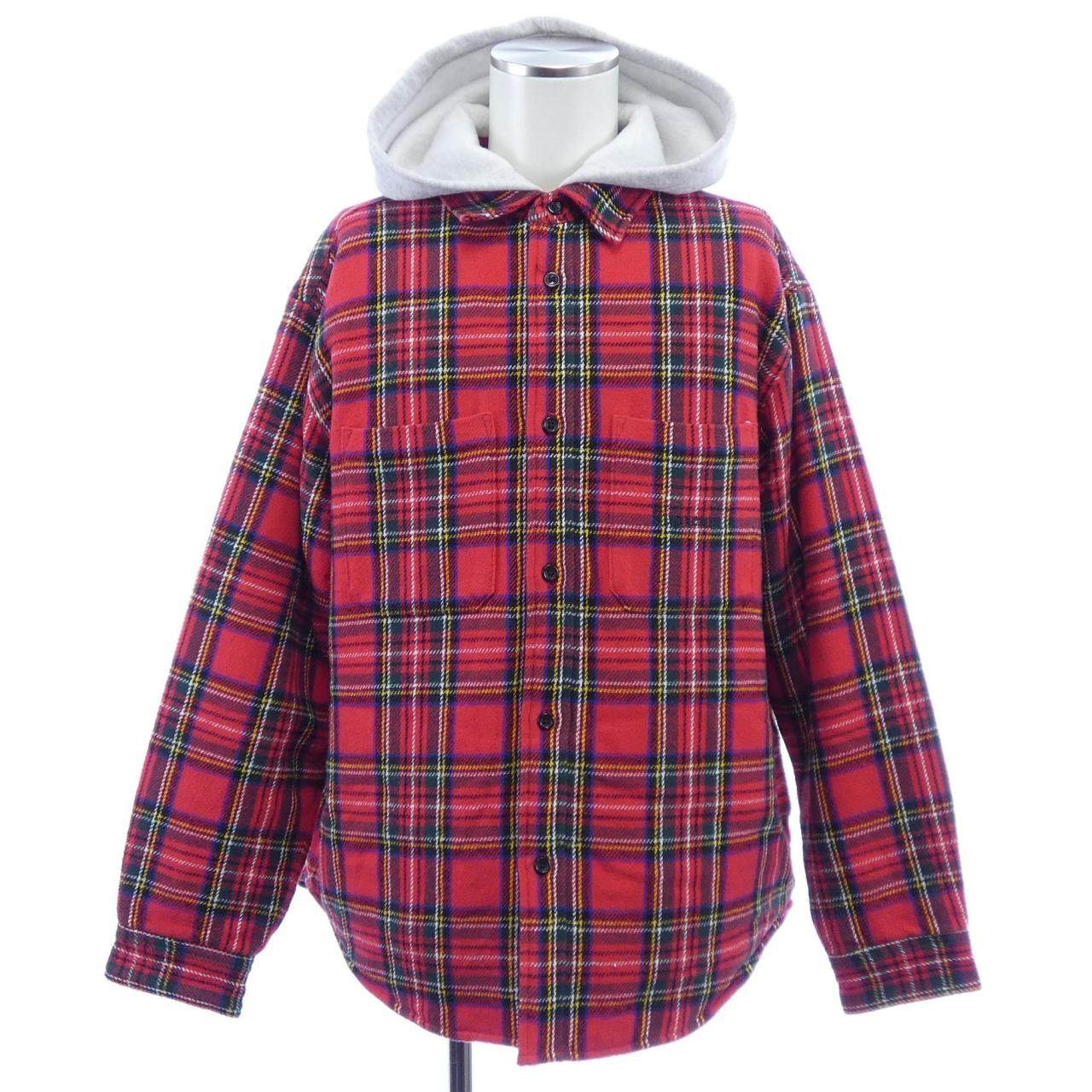 シュプリーム Tartan Flannel フーデッドジャケット