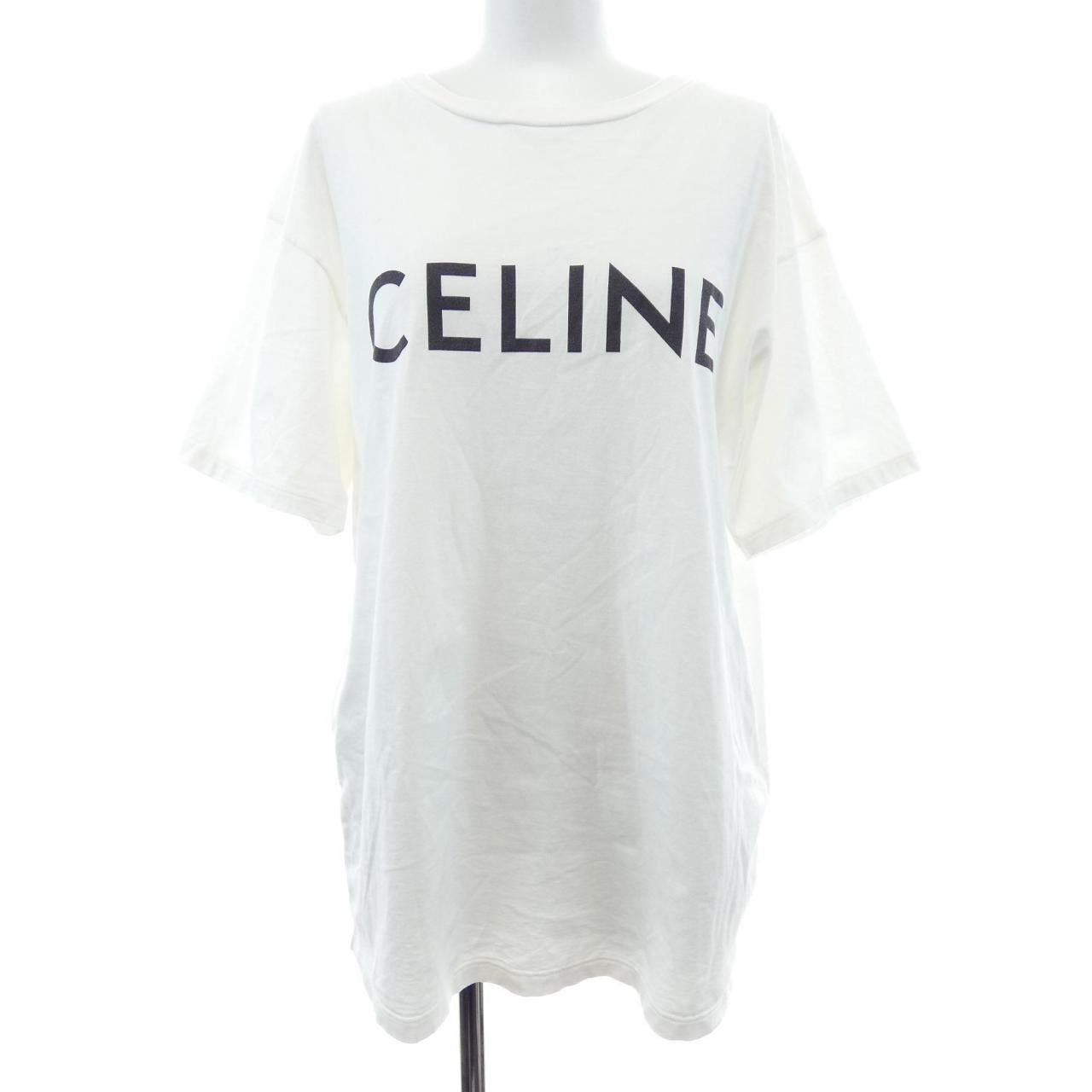 セリーヌ CELINEプリント コットンTシャツ