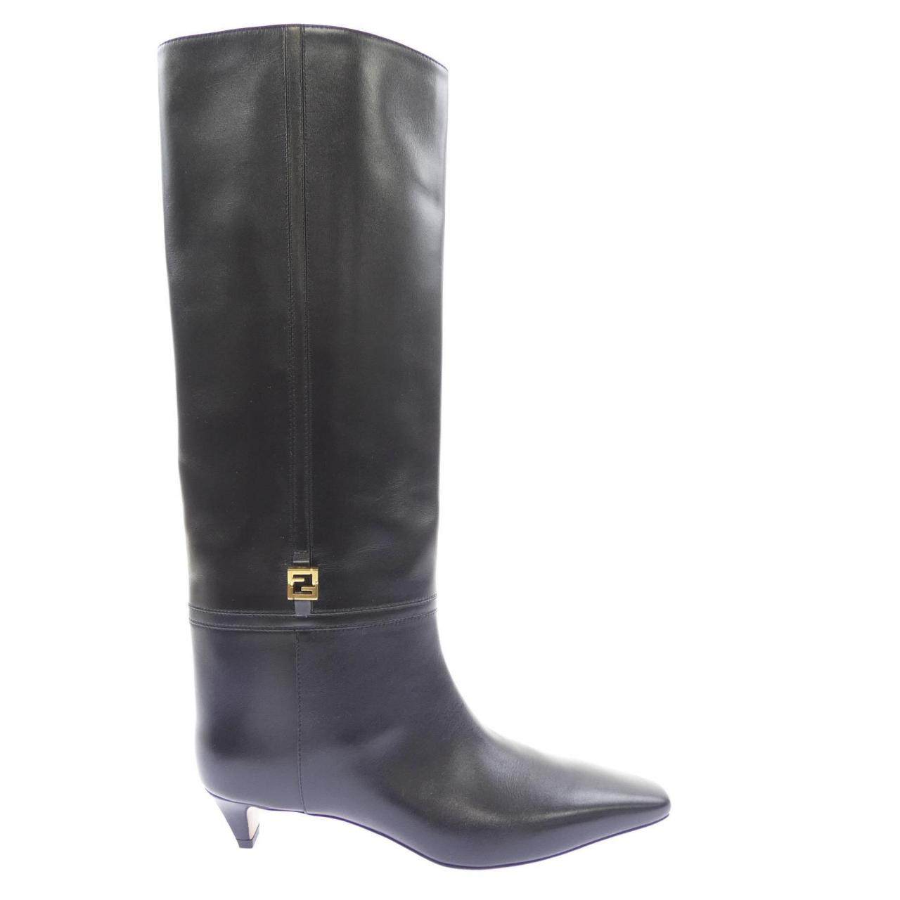 フェンディ レザーロングブーツ