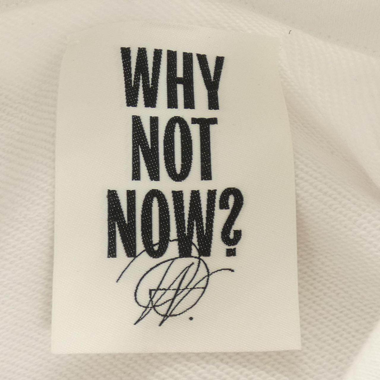 WHYNOTNOW コットンスウェットシャツ