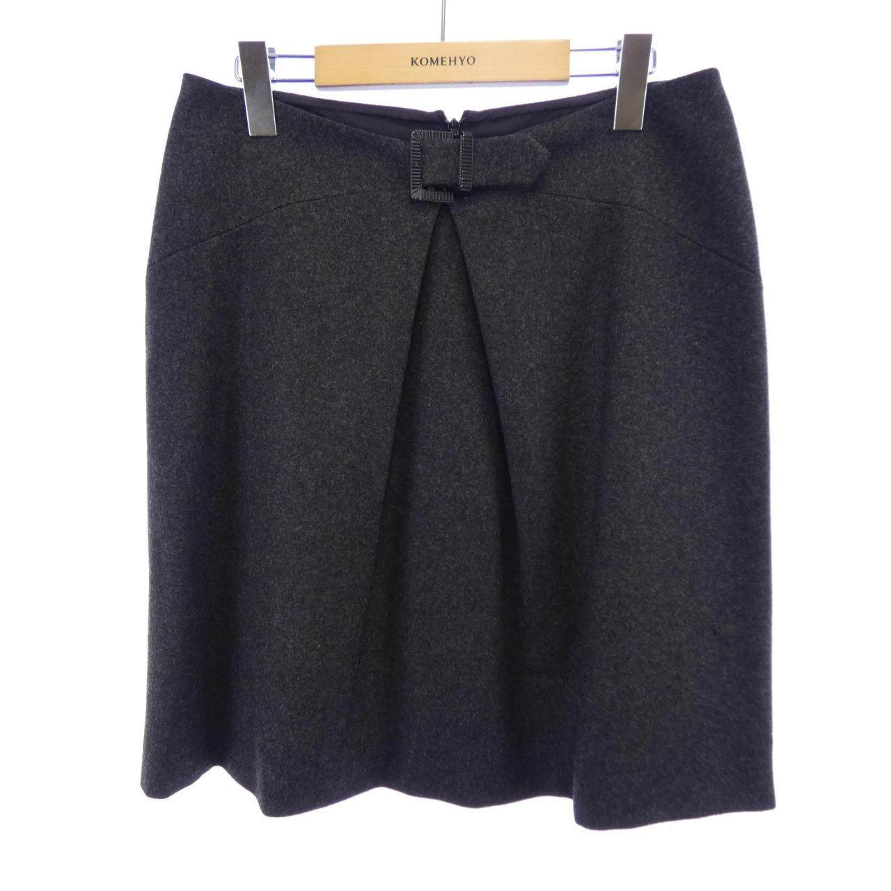 シャネル カシミヤ混スカート