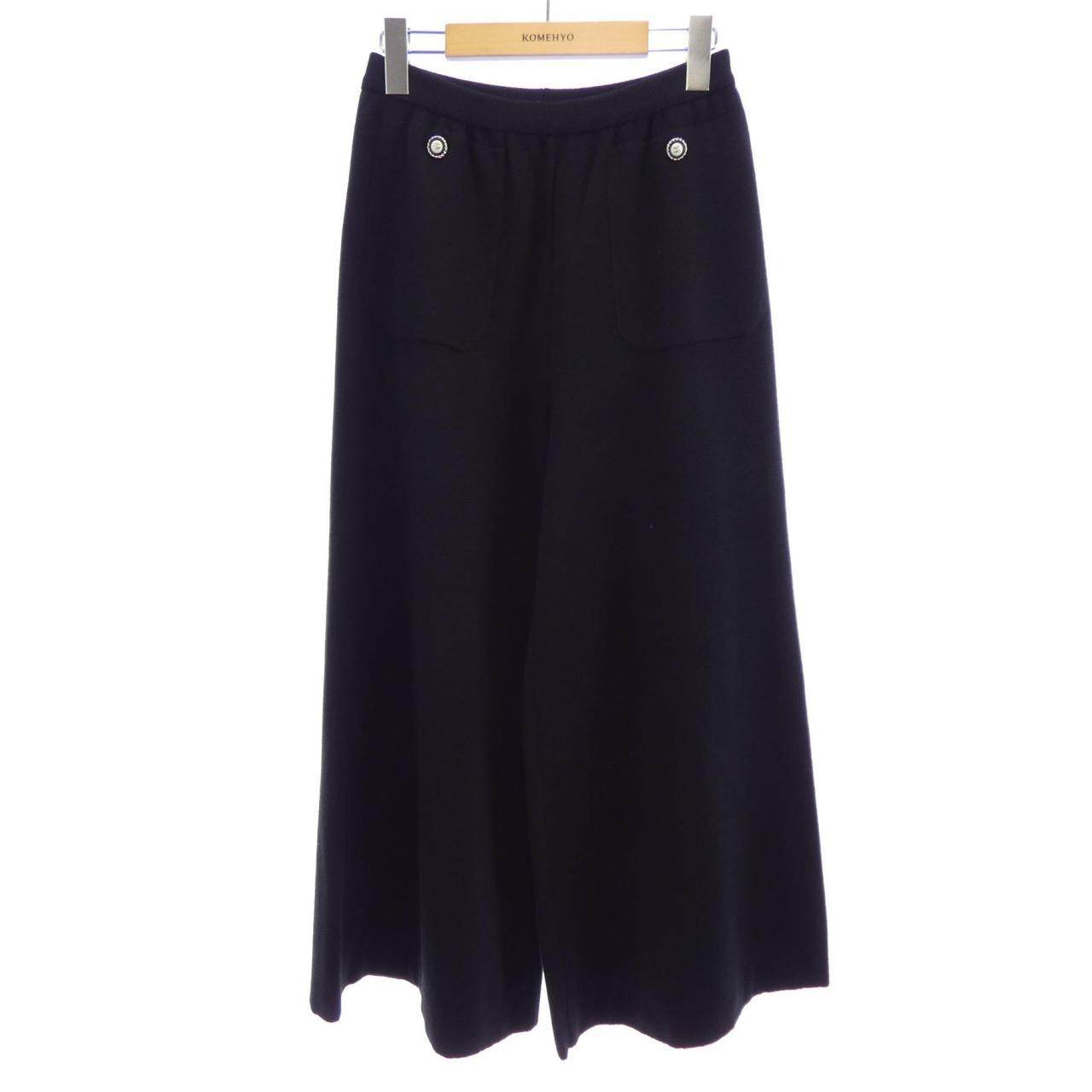 シャネル カシミヤ混パンツ