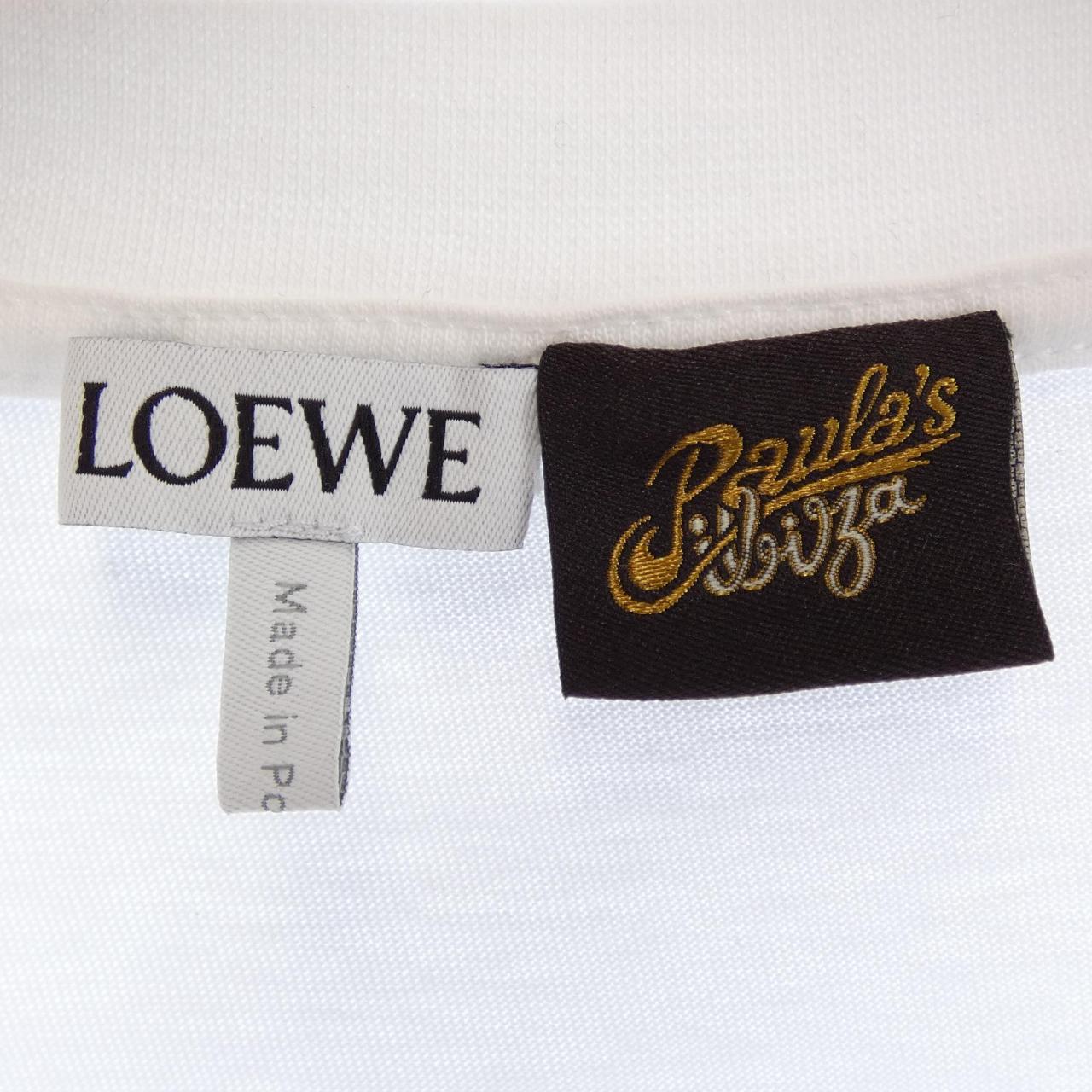 ロエベ パウラズイビザ アナグラム コットンTシャツ