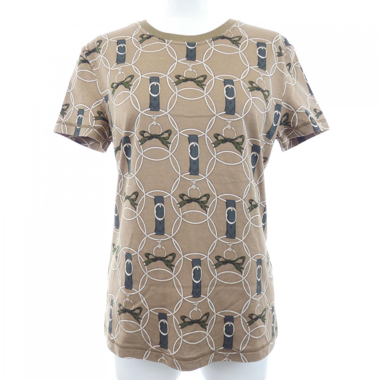 エルメス LA PROMENADE DU MATIN コットンTシャツ
