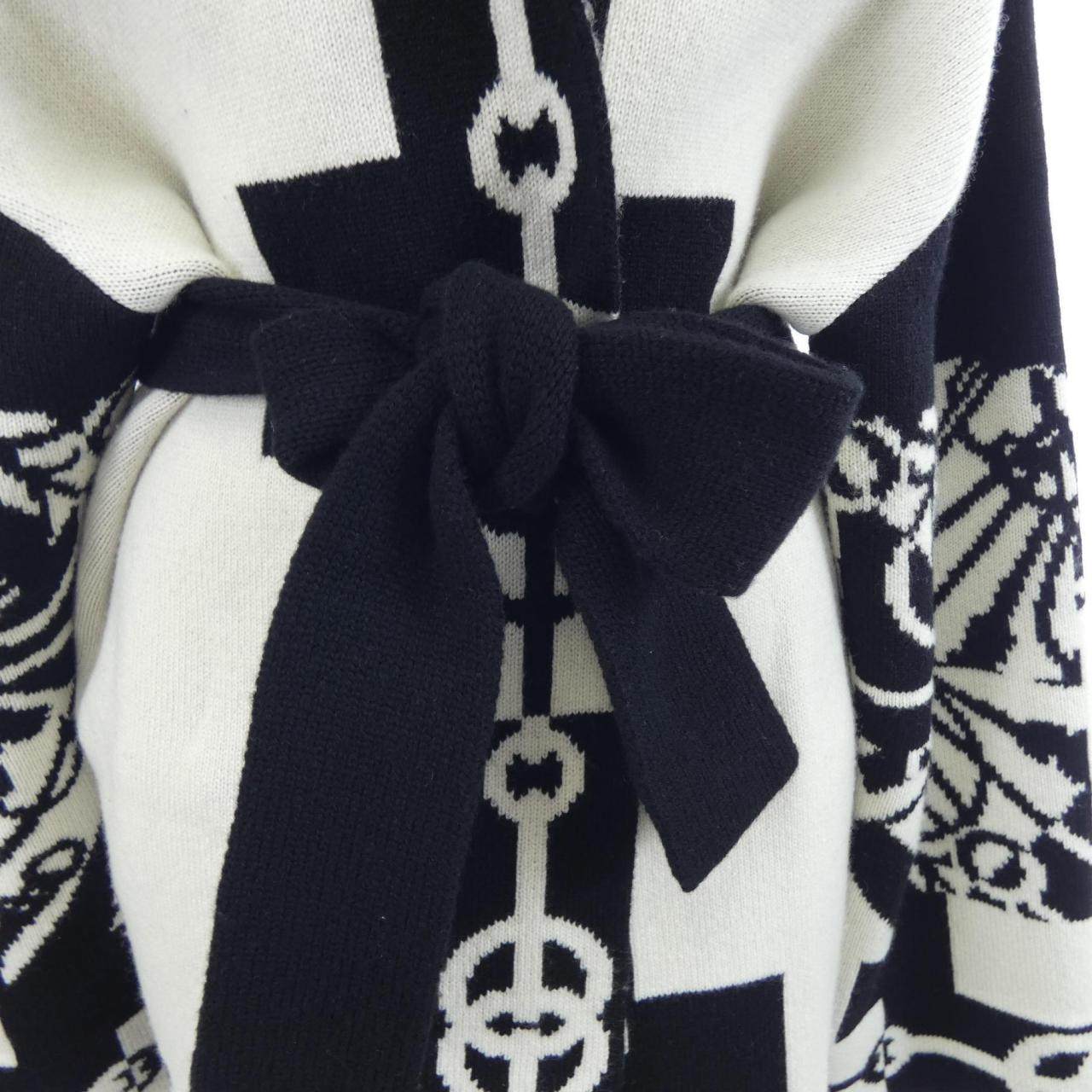 エルメス CLIQUETIS カシミヤロングカーディガン